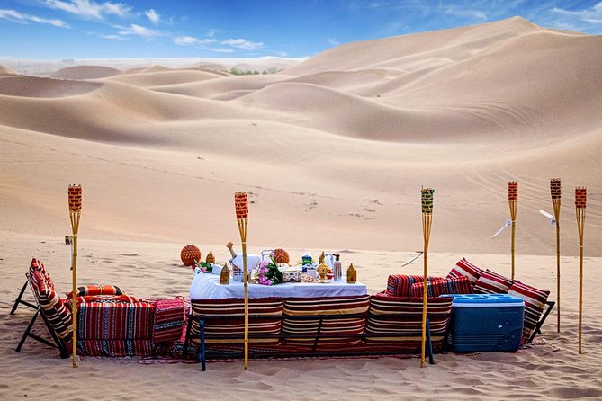 Abu Dhabi Private Desert Romantic Dune Dinner with Dune Bashing - The camel farm and first taste of desert life
