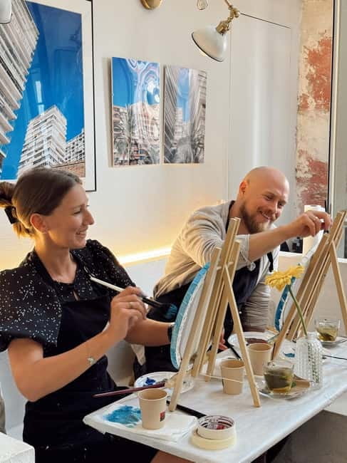 Alicante: Private Art Experience for Couples – Paint & Sip - The finished paintings are the souvenir
