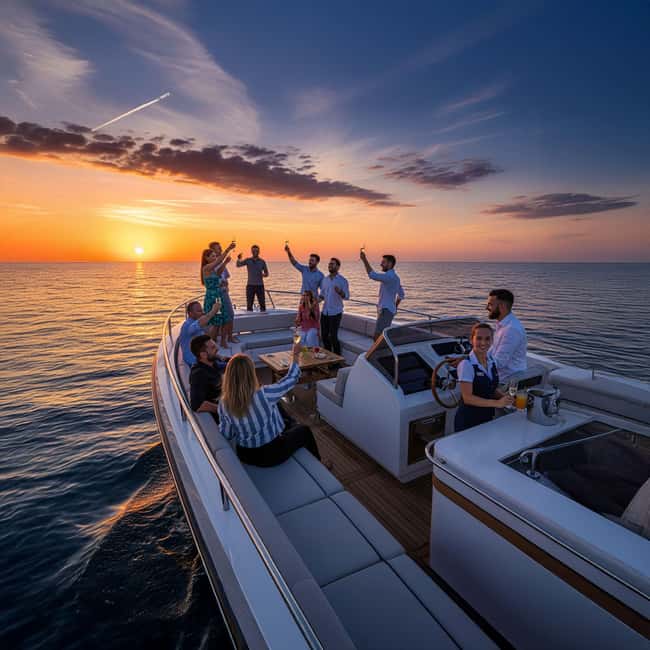 Amalfi Coast: Romantic Sunset Cruise with Music & Cocktails - The swimming and snorkeling stop