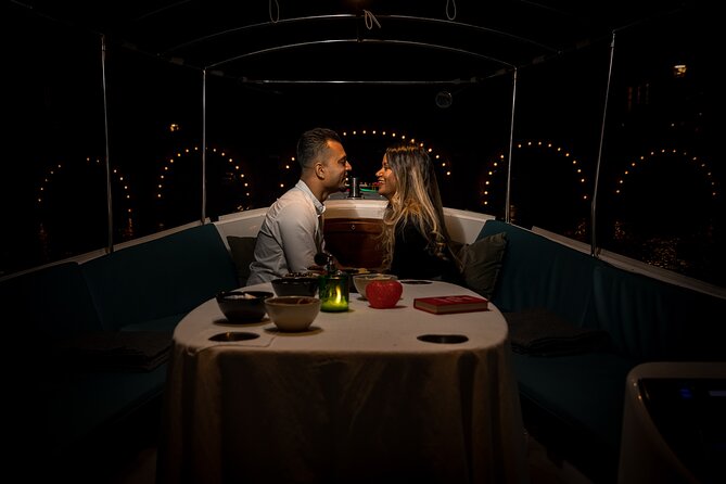 Amsterdam: Private Romantic Evening Canal Cruise + Bubbles/Snacks - The Flower Market after dark