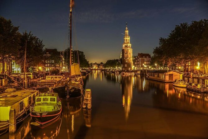 Amsterdam: Private Romantic Evening Canal Cruise + Bubbles/Snacks - Seven Bridges and the first night views