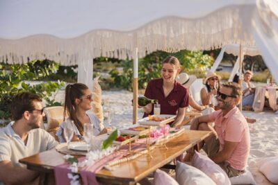 Aruba Eagle Beach Romantic Sunset Picnic in a Luxury Cabana