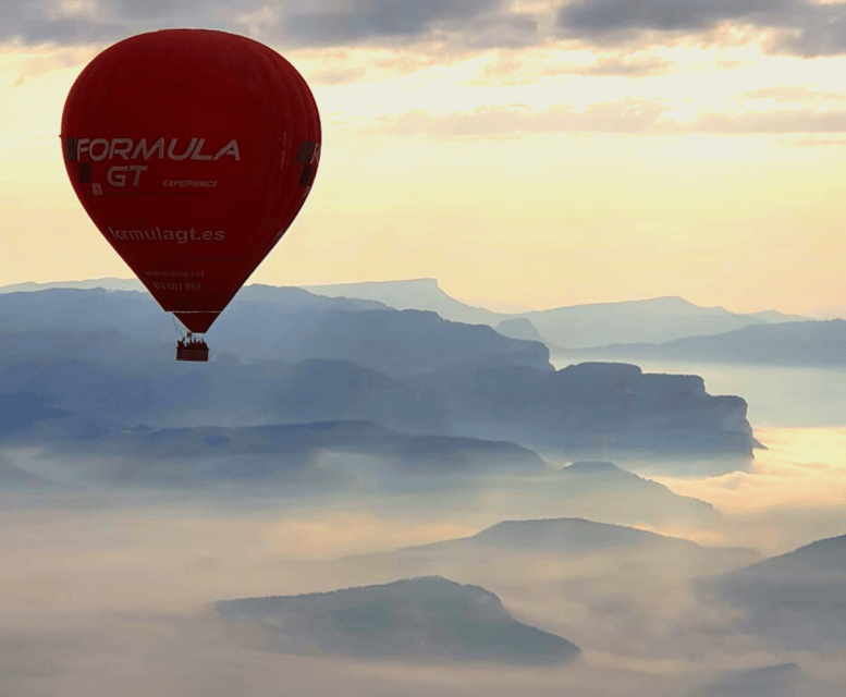Barcelona: Private Romantic Balloon Flight - Vic, the medieval town below