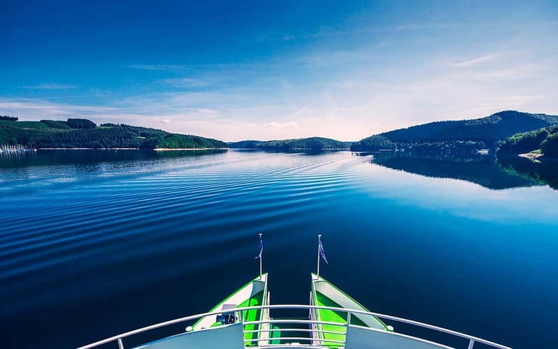 Boat trip on the Biggesee: lake romance in the Sauerland mountains! - Sondern Ort: the practical starting point