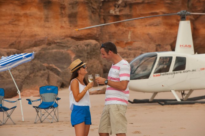Broome: Romantic 45-Min Private Helicopter Flight & Beach Picnic - Cable Beach from the helicopter