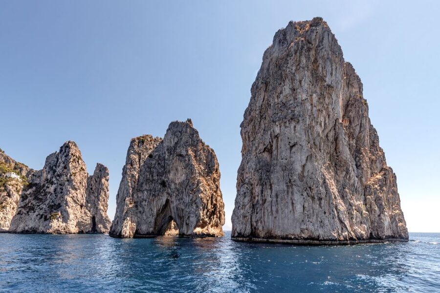 Capri: Private Island Boat Tour for Couples - The Faraglioni Rocks and the proposal moment