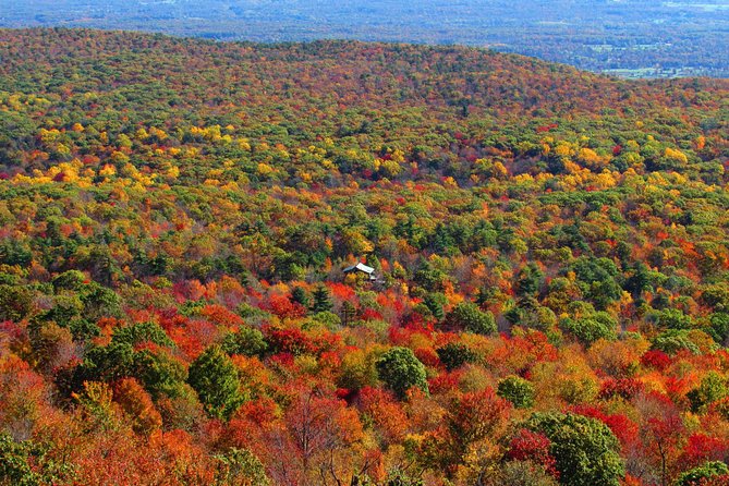 Couple's Private Hudson Valley Fall Foliage Helicopter Tour from Westchester - Harriman and Bear Mountain bring the fall colors