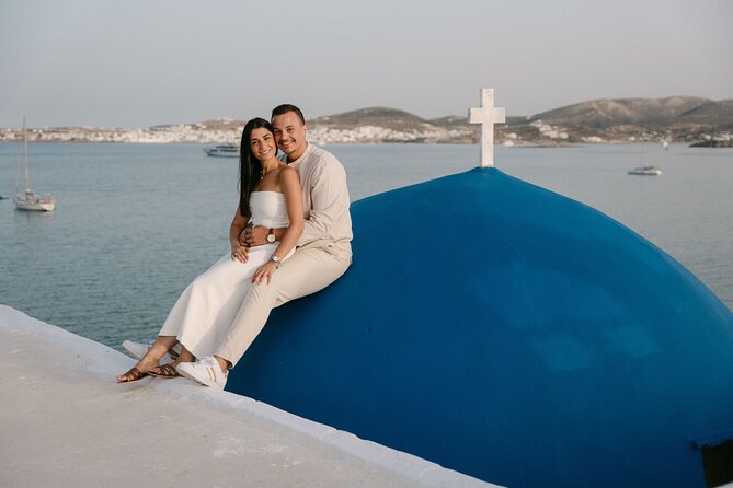 Couples or Family Private Photoshoot Sessions on Paros - Meeting Vera at Parking No4
