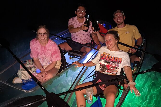 Date Night LED Glow Clear Kayak or Paddleboard & Champagne - Key details to know before you book