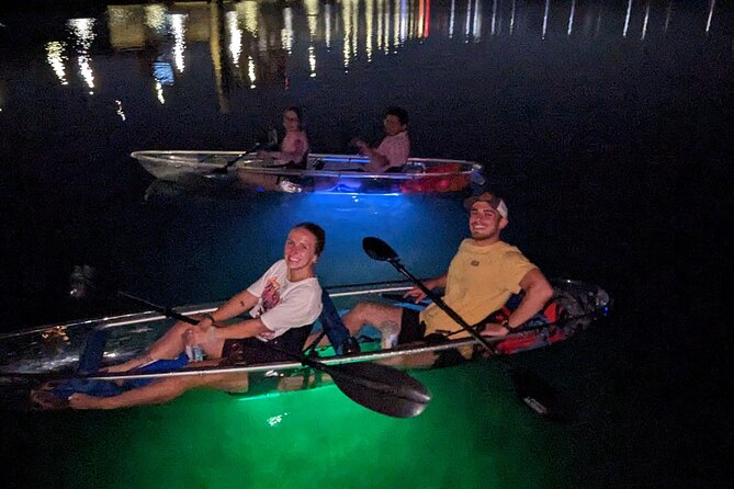Date Night LED Glow Clear Kayak or Paddleboard & Champagne - Champagne on the water