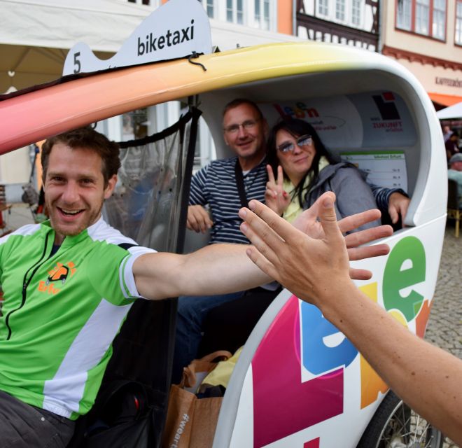 Erfurt: Romantic Rickshaw Tour For Two - The northern river meadows and a quieter Erfurt