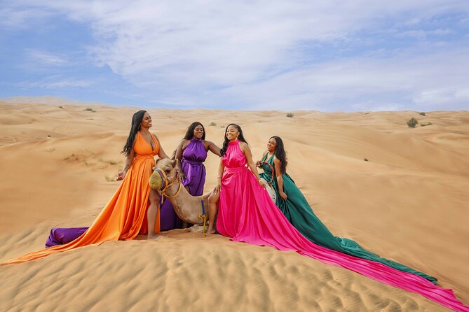 Flying Dress Photoshoot Dubai Solo, Couple and Group 3Hours - What you receive after the shoot
