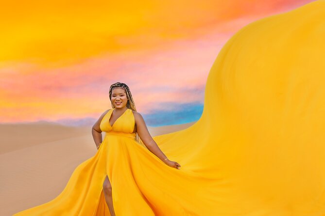 Flying dress photoshoot Dubai Solo, Couple and Group Session - Hotel pickup begins the three-hour outing