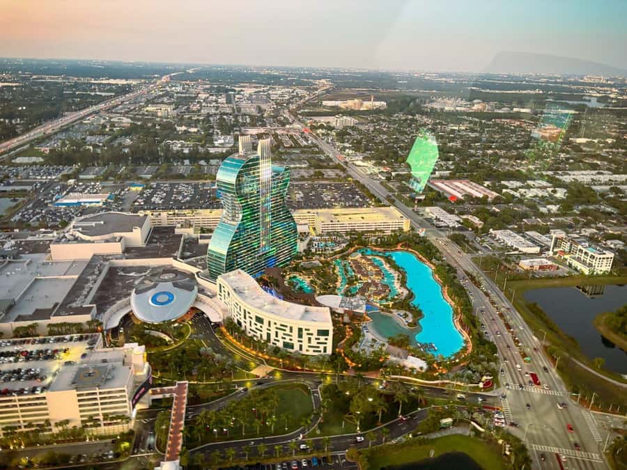 Fort Lauderdale : Romantic Champagne Helicopter Flight Tour - A romantic view of Fort Lauderdale from the air