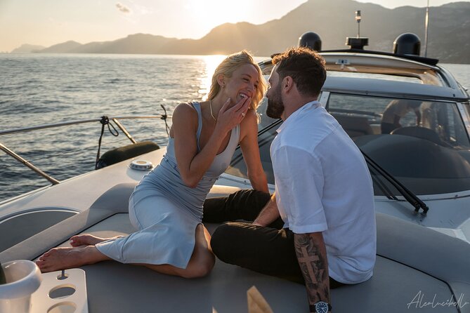 He said yes! Marriage Proposal at Sunset - Who will enjoy this boat proposal most