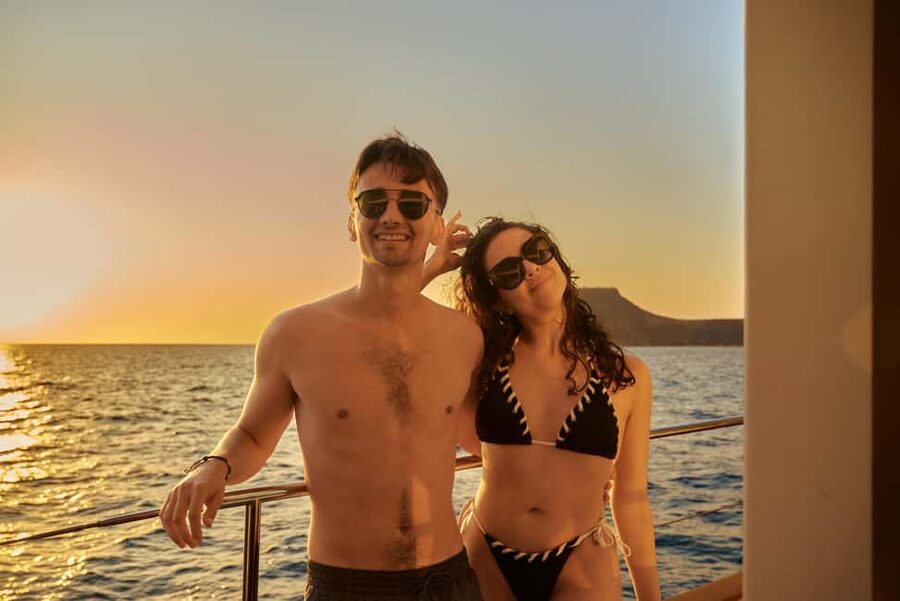 Kissamos: Romantic Sunset Sailing Catamaran Cruise - The catamaran ride and onboard comfort