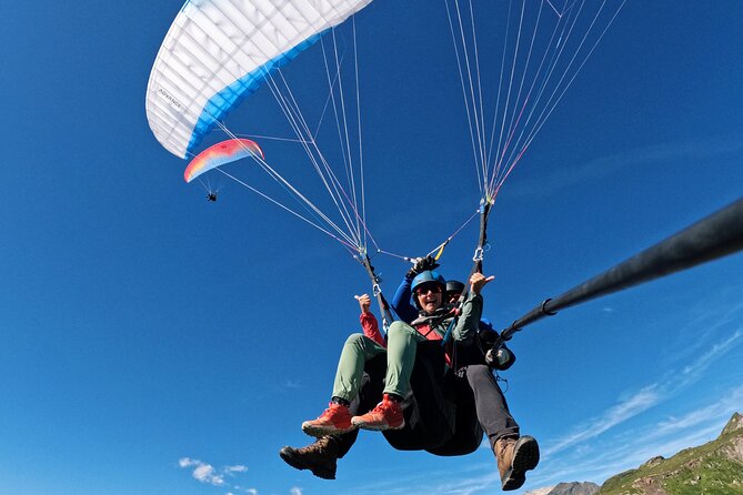 KLOSTERS: Paragliding For 2 - Couples (Video &Photos Incl.) - Looking down over Davos and the Prättigau