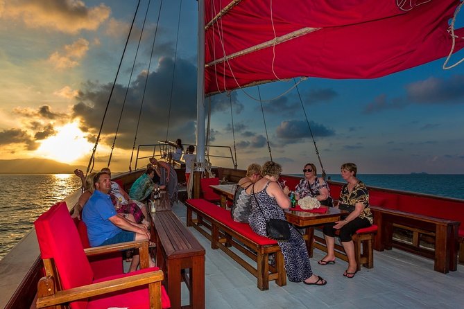 Koh Samui Romantic Sunset Cruise Tour By Red Baron Chinese Sailboat - Sailing through Bang Rak Bay
