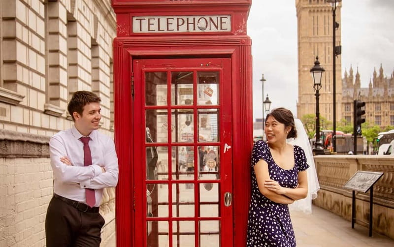 London: Private Couples Photography Session with Landmarks - The 15-photo and 30-photo options