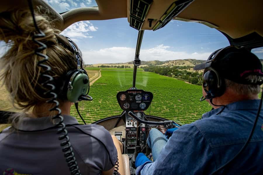 Lyndoch: Barossa Valley Helicopter Flight & Romantic Picnic - The short return flight to Lyndoch