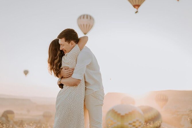 Marriage Proposal and Photoshoot in Cappadocia with Balloon view - Balloon views are beautiful, but never certain