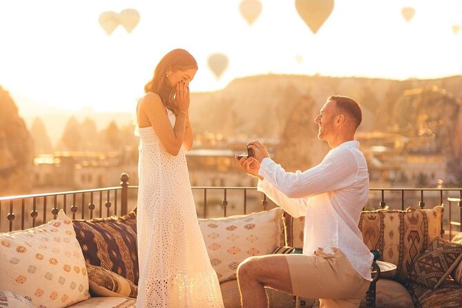 Marriage Proposal and Photoshoot in Cappadocia with Balloon view - What the three-hour schedule gives you