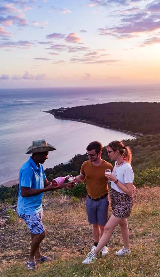 Mauritius: Exclusive Le Morne Sunset Hike & Aperitivo - Walking back after the last light