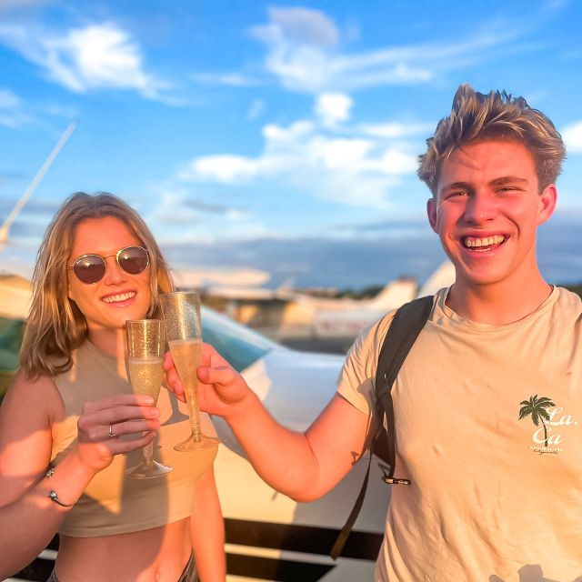 Miami Beach: Romantic Sunset Flight with Champagne - From Fairchild Garden to Vizcaya
