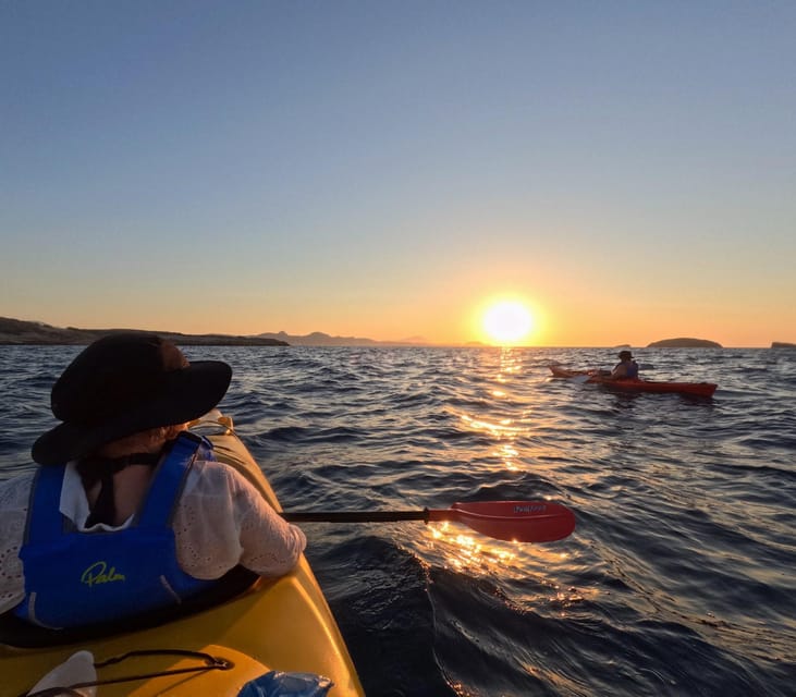 Milos: Romantic Semi Private Sunset Kayaking Tours - Inside the caves and along the hidden shore
