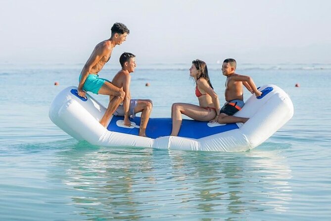 Orange Bay Island 2 Snorkeling Stops Water Sports Romantic Escape - Sailing out with fruit, sea views, and water sports