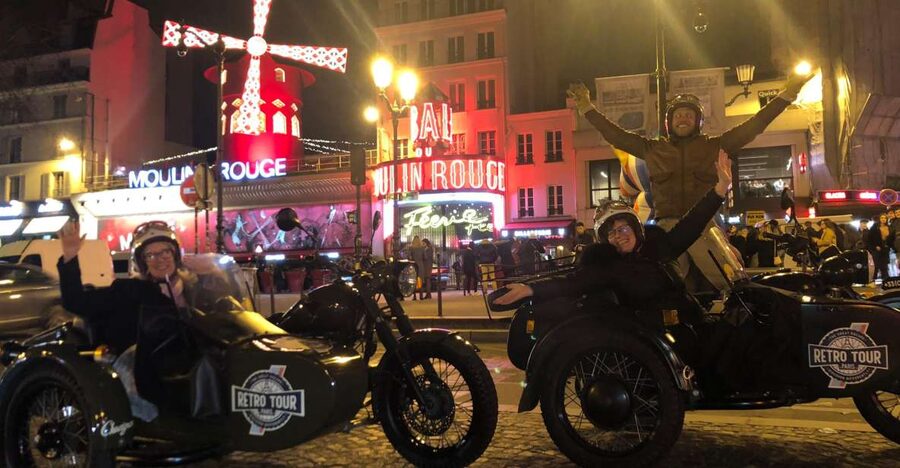 Paris: Romantic Sidecar Tour by Night with Champagne - Starting with a vintage motorcycle and a little theater