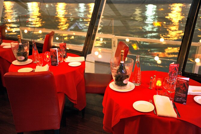 Paris Valentine's Day Dinner Cruise by Bateaux-Mouches - A four-course French meal with Champagne