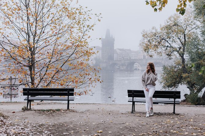 Prague Photo Walk Tour (Family, Couple, Solo) - Franz Kafka Museum park and Charles Bridge views