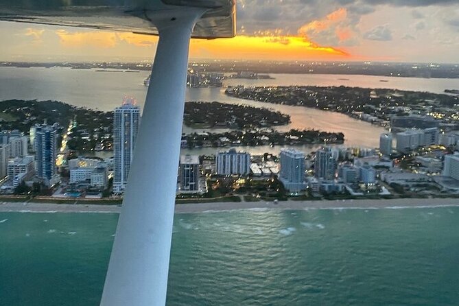 Private 60 Minute Romantic Excursion Air Tour with Champagne - South Miami to Coconut Grove: the opening views