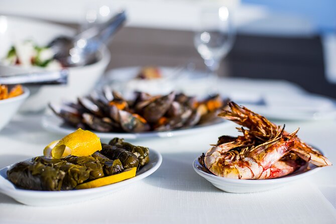 Private Beautiful Day or Romantic Sunset Cruise with Meal and Drinks - Red Beach and the volcanic coast