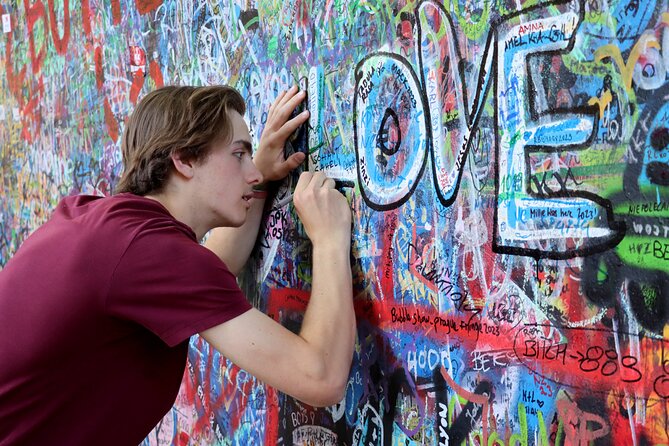 Private Prague Photoshoot for Individuals, Couples and Families - Choosing the Lennon Wall or Kafka Museum area