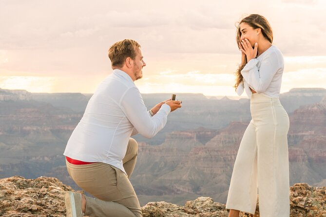 Private Proposal Professional Photo Shoot - Grand Canyon - Key points at a glance