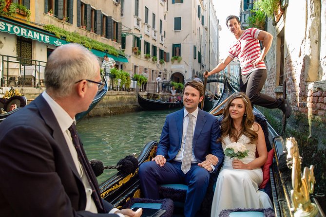 Renew your wedding vows on a romantic gondola - Meeting near St. Mark’s Square at 3:30 pm