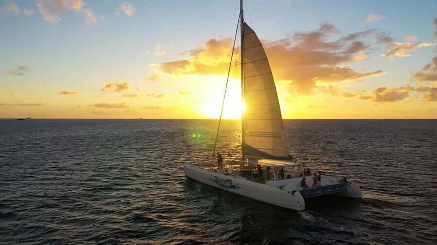 Romantic Caribbean Sunset Cruise - The sunset is the main event