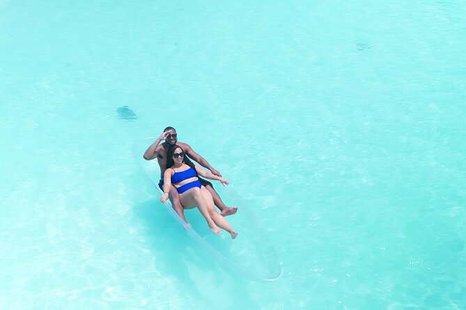 Romantic Clear Kayak Drone Photoshoot for Couples Turks & Caicos - Arriving at Ventures Chillsunset Beach Access