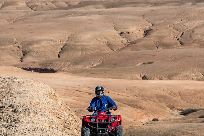 Romantic Dinner with Camel ride and quad bike in Agafay Desert - One hour on a quad bike near the stone hills