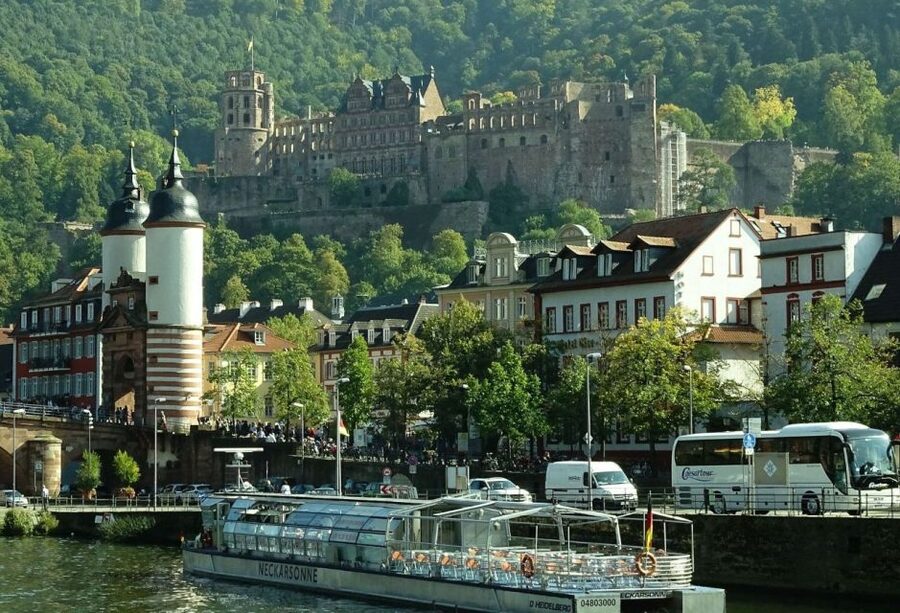 Romantic Heidelberg: Private Tour With Professional Guide - Crossing the Old Bridge and finding the monkey