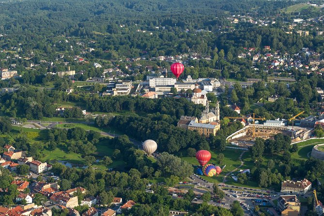 Romantic Hot Air Balloon Flight over Vilnius or Trakai - The champagne and the private setting