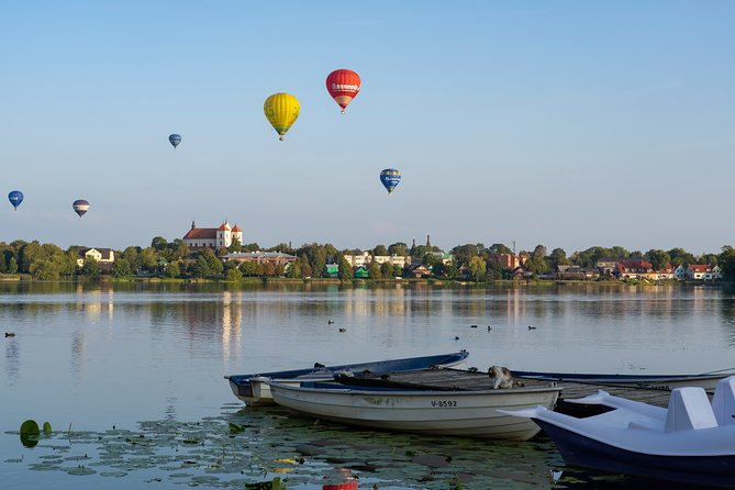 Romantic Hot Air Balloon Flight over Vilnius or Trakai - Vilnius from the air, with a city focus