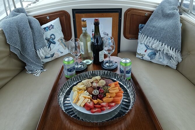 Romantic Luxury Boat Cruise with Wine Cheese Sea LionTours - Surprise dinner prepared on board