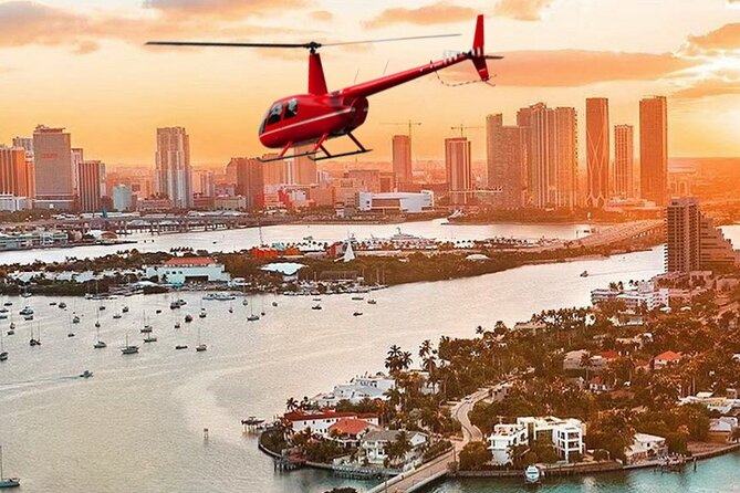 Romantic Miami Helicopter Tour with Champagne - From Miami Executive Airport to the city below