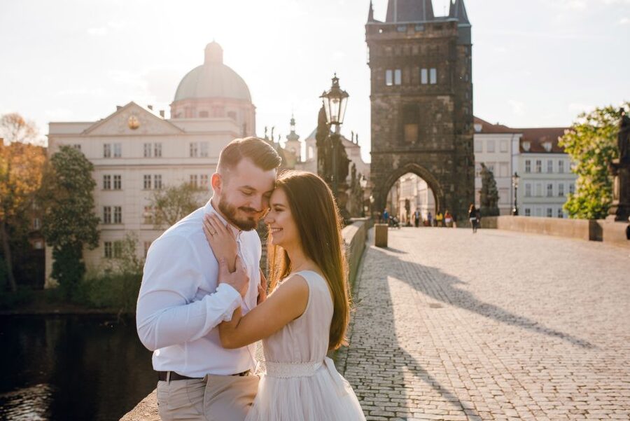 Romantic Photoshoot Experience for Couples in Prague - Charles Bridge: stone, statues, and classic Prague views