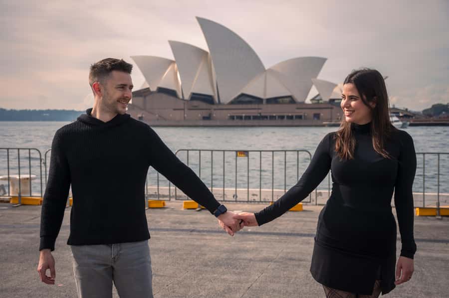 Romantic photoshoot for couples in Sydney - How the private session feels in practice