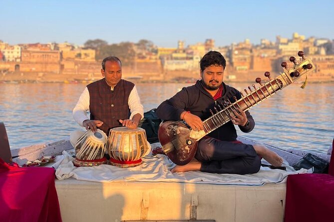 Romantic Sunrise Boat with Live Banaras Gharana Classical music - Meeting at BrijRama Palace before sunrise