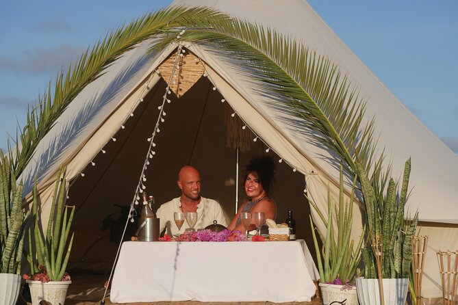 Romantic Sunset & Glamping Experience - The private tent and its beachside comfort